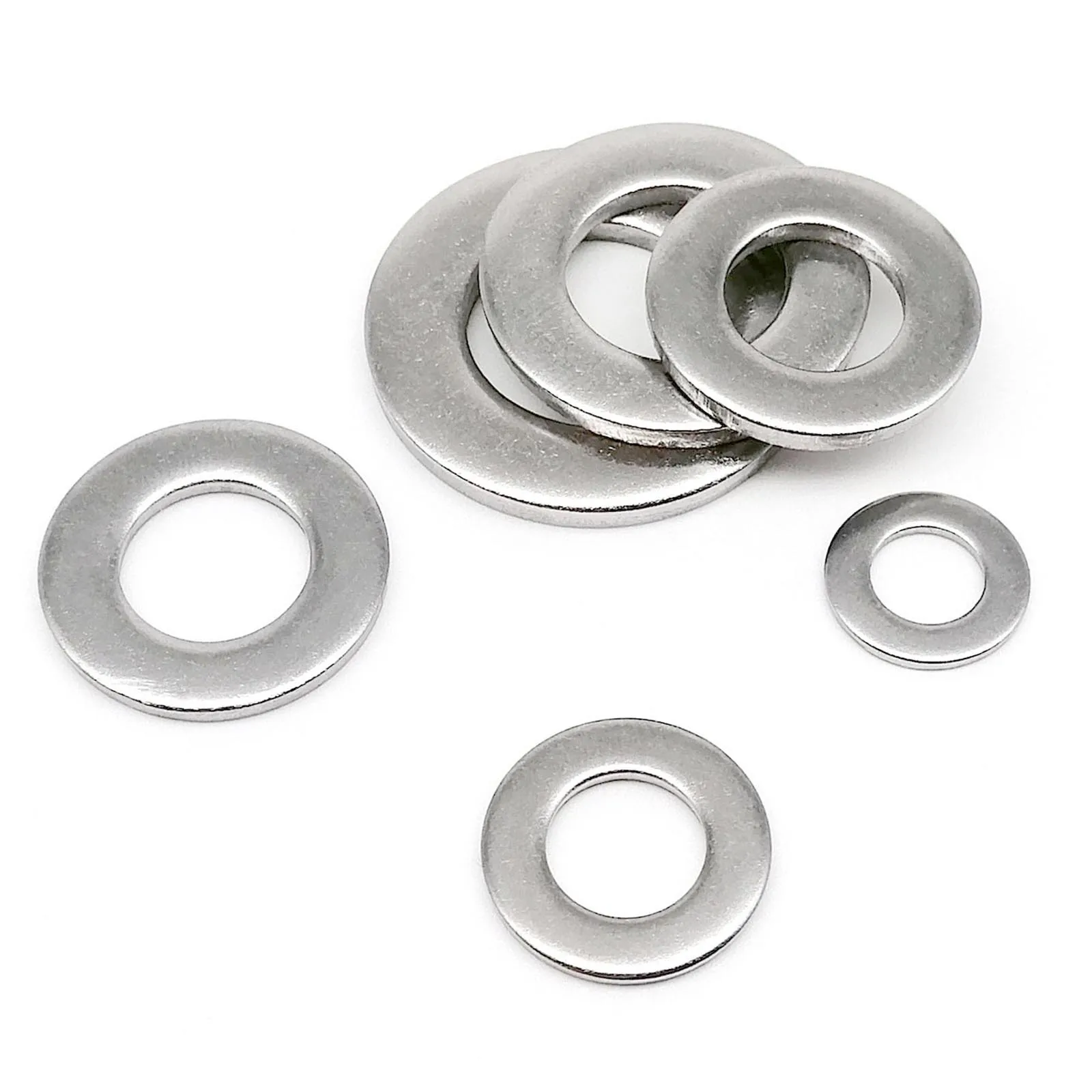 Stainless Steel Washers 320pcs GB97 Plain Gasket Ring Flat Washer Mix Size