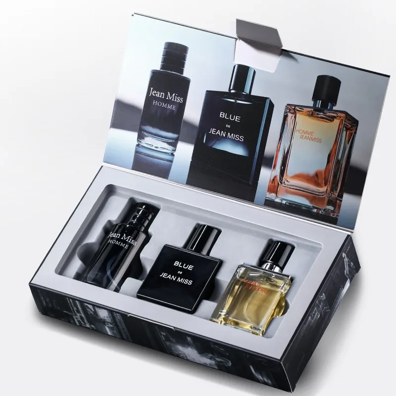 High Quality Jean Miss Homme Perfume 90ml Gift Box 3 Piece Set Fresh Men charming Lasting Fragrance Eau De Parfum Attract Women