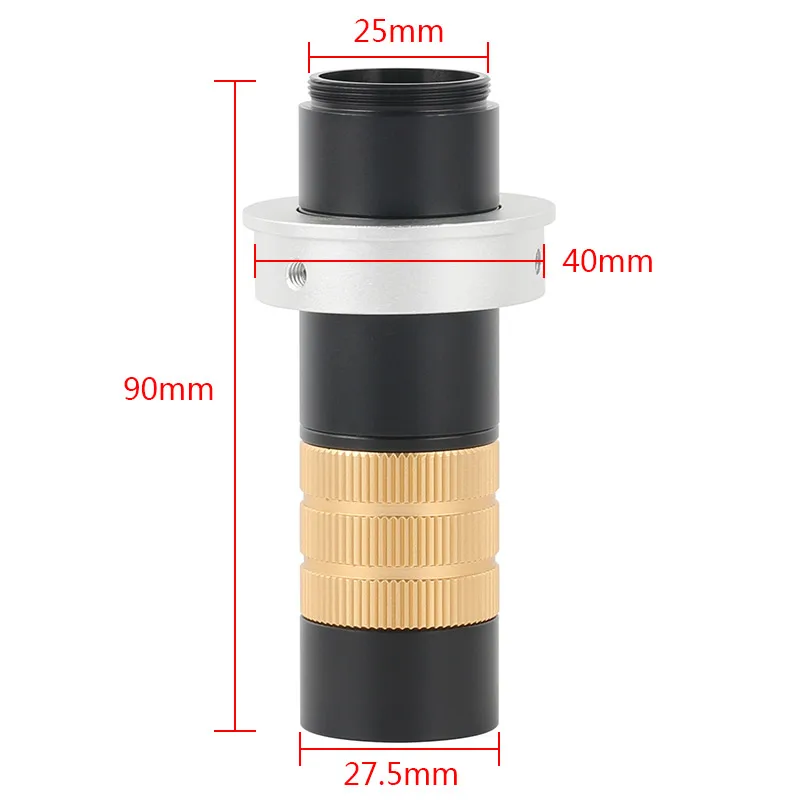 Adjustable 200x Continuous Zoom Cmount Lens C/cs Mount Magnify Glass