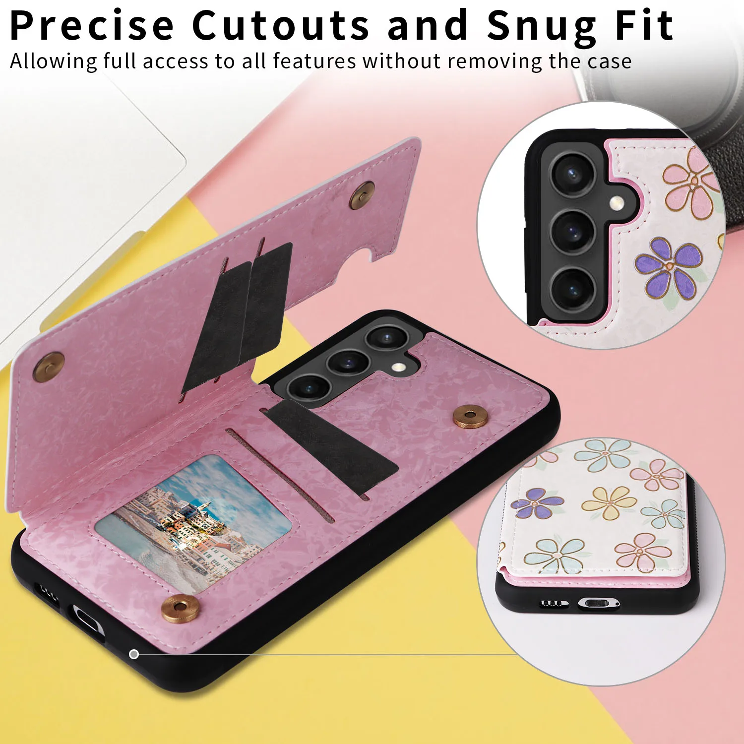 Premium RFID Blocking Wallet Phone Case – Universal Design