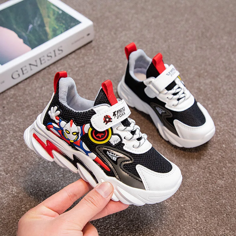 

2022 Spring Children Sneakers Boys Shoes Running Casual Sneaker Breathable Non-slip Soft Sole Children's Fashion Shoes