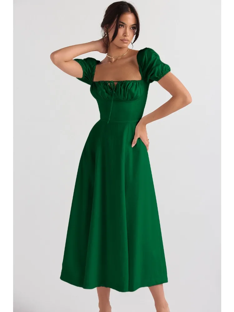 

French Fashion Long Dresses Ladies Summer New Elegant Spaghetti Strap Women Vestidos Robe Sexy Evening Party Backless Prom Dress