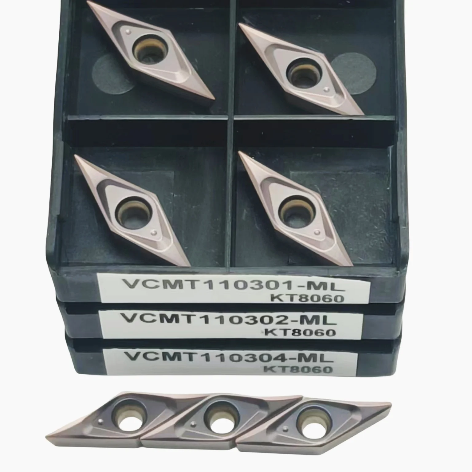 

Высококачественные VCMT110304 VCMT110302 VCMT110301 ML KT8060 ЧПУ цилиндрические карбидные инструменты для токарной обработки металла Токарные вставки