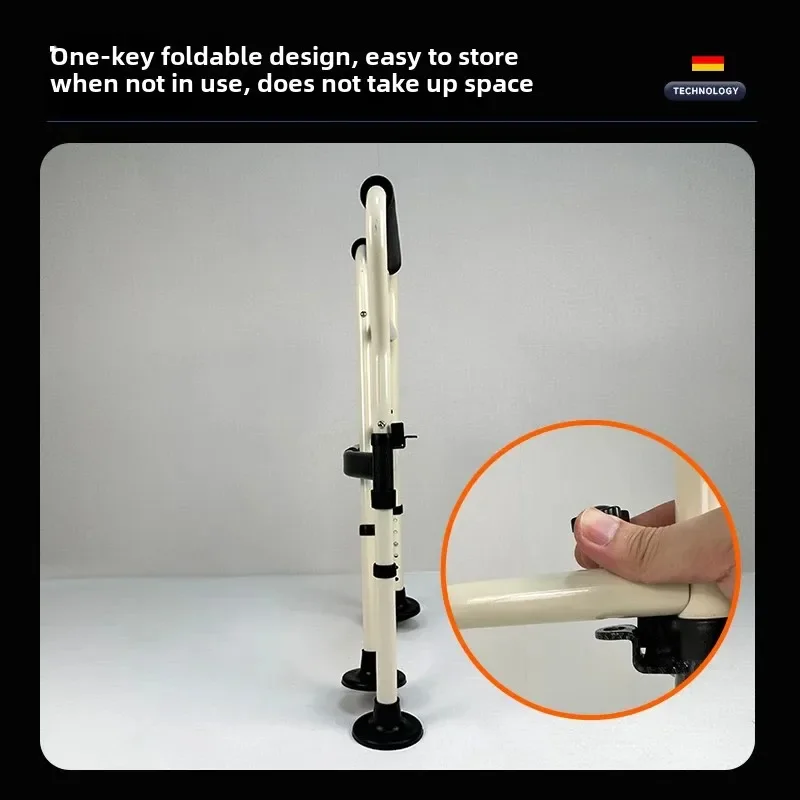 Elderly Toilet Armrest Support Bracket, Non Perforated Commode Toilet, Pregnant Women Safety Railing, Auxiliary Stand Up Assist 4