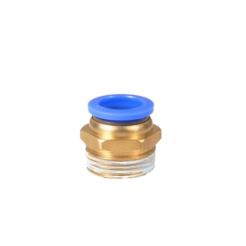 Pneumatic Air Connector Fitting PC 4/6/8/10/12mm Thread 1/8 1/4 3/8 1/2 Hose Fittings Pipe Quick Connectors pneumatic fitting connector