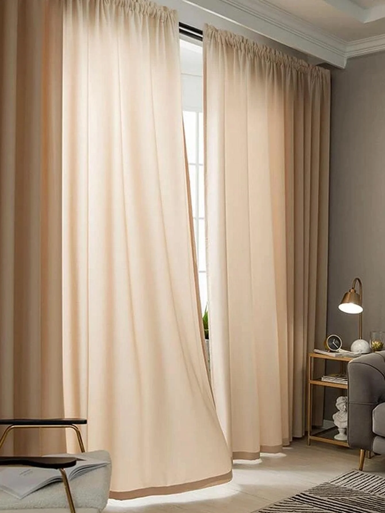Japanese Style Log Wind Gauze Curtain 1PC Curtains for Living Room Bedroom Balcony 3