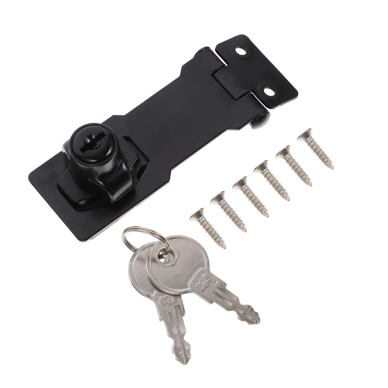 

Hasp Lock Keyed Latch Sliding Closet Door Cabinet Deadbolt Locks Window Child Proof