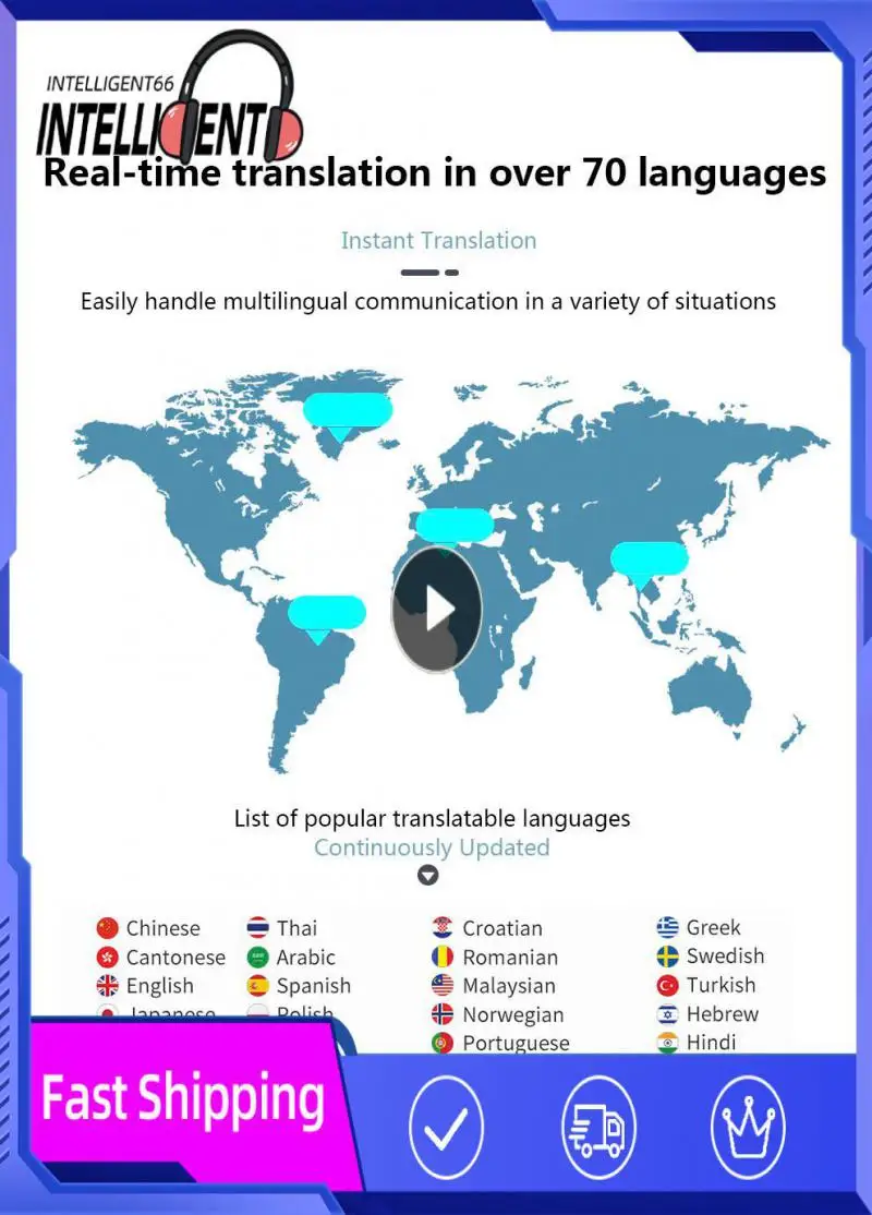 

Translator Portable 137 Languages Smart Instant Voice Text APP Photograph Translaty Language Learning Travel Business Pen