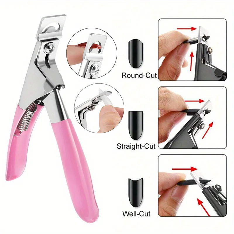 1Pcs Stainless Steel U-Shape Nail Clipper Precision Toenail Clipper Manicure Pedicure Nail Cutter