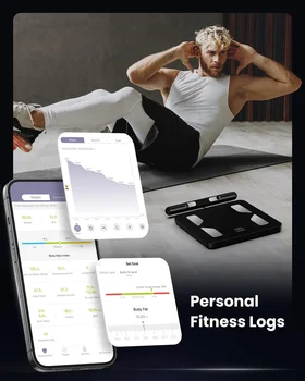 Smart Scale for Body Weight and Fat 8 Electrode Full Body Composition Scales with BMI Body Fat Muscle Mass 2