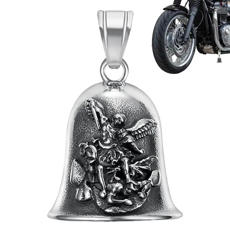 Angel Bell Small Lucky Bell Exorcism Bells for Motorcycles Safe Driving Pendant Widgets Accessories Biker Bells for Men Women