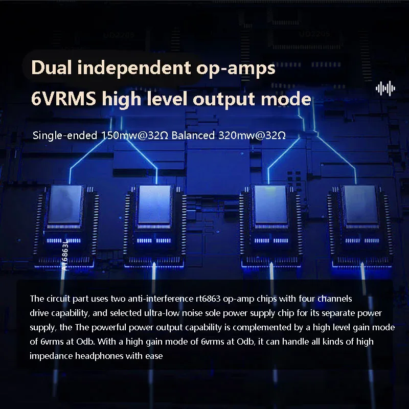 Portable Decoding Headphone Amplifier Dual CS43198 Support DSD256 32BIT 384K Lossless Decoding HIFI Headphone DAC Big Thrust