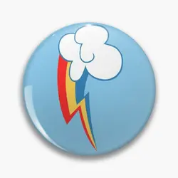 Colorful Cartoon - Inspired Lapel Pin - Cute Rainbow Dash Design - 44mm(1.7in)