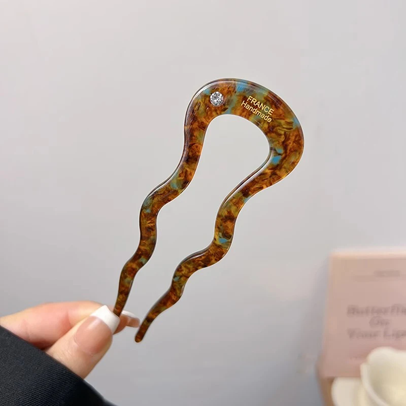 Chuangdi 6 Pezzi Forcine Per Capelli A Forma Di U In Tartaruga Forcine Per Chignon Francesi Bastoncini Per Capelli In Metallo Perni Di Chignon French Hair Pin Accessorio Per Acconciature Da Donna