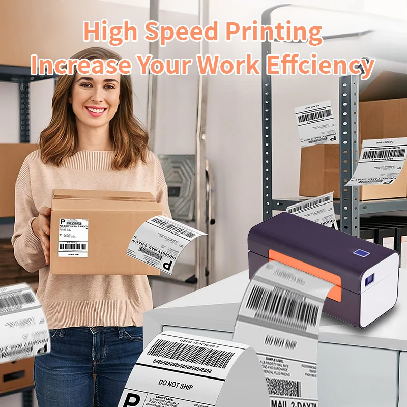 X-printer D46B 직접 감열 미니 라벨 프린터 FCC 인증 USB/BT/WIFI 203dpi 152mm/s 다양한 시스템과 쉽게 호환 가능