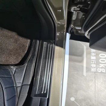 마쓰다 CX-50 CX 50 2023 2024 스틸 내부 도어 씰 스커프 플레이트 커버, 도어 웰컴 페달 문턱 바 커버 액세서리