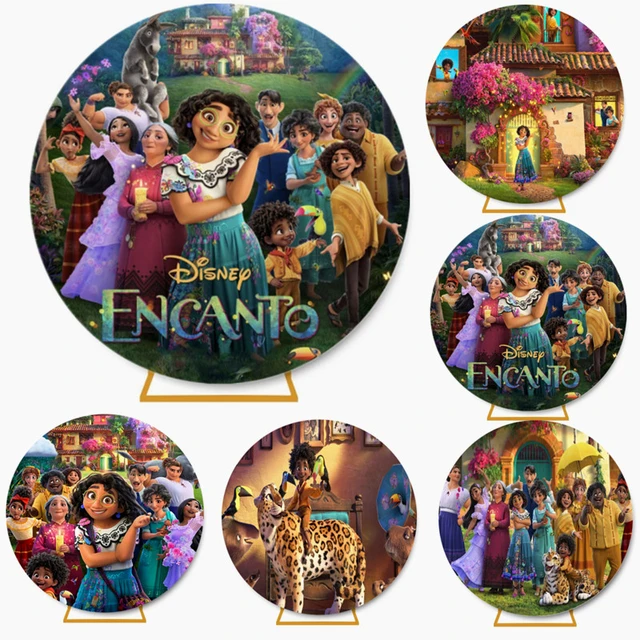 The Family Photo Background Disney Encanto Mirabel Antonio Boys Happy  Birthday Decoration Flowers House Backdrop Banner Party