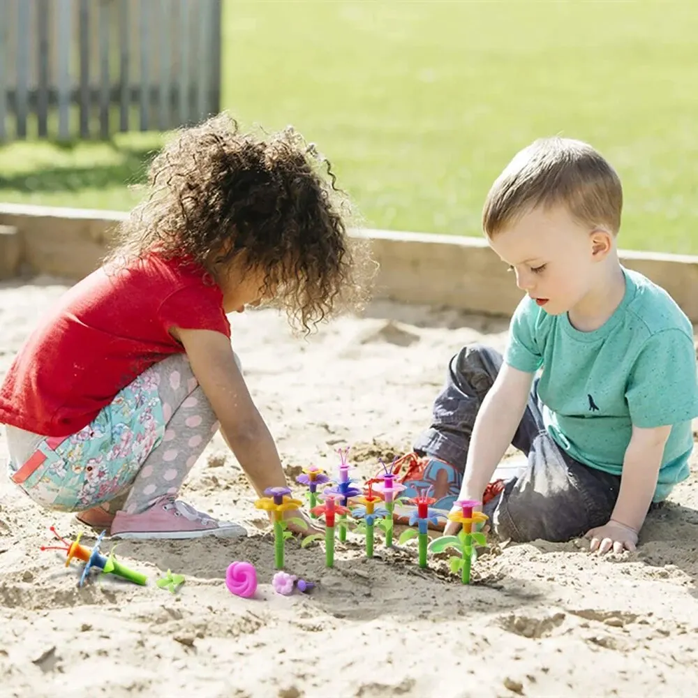 DIY CHILDREN'S Toys Handmade Flower Arrangement Puzzle Blocks Assembly Family Hundred Small Garden,puzzle toys,building blocks toys,educational garden toy