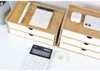 1/2/3 layer Wooden Desktop Drawer Storage Box Cabinet Organizer Supplies Jewelry Storage Box Gift Case Craft Bamboo Storage Box 6