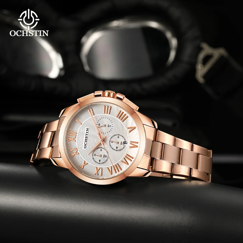 OCHSTIN2024 cross-border hot models pilot series multi-function quartz core simple personality men's quartz watches