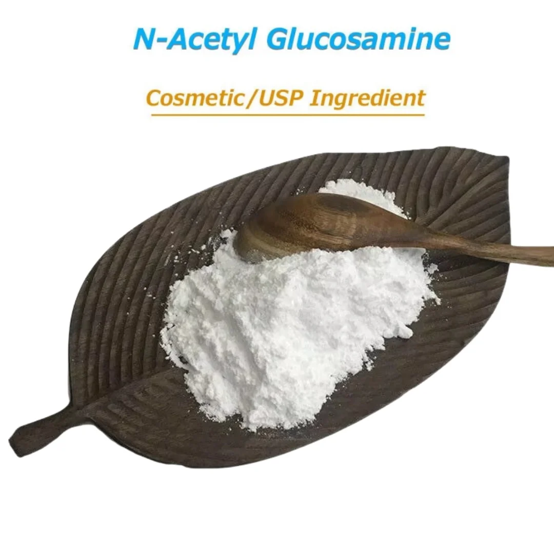 100% N-Acetyl مسحوق الجلوكوزامين NAG لتبييض البشرة ترطيب مستحضرات التجميل المواد الخام ، مكافحة الشيخوخة ، المضادة للتجاعيد