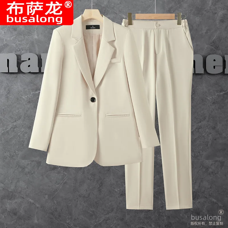 

Business Suit Women's Autumn and Winter Temperament Overall Suit Spring and Autumn Business Wear Formal Suit Work Clothes Busine