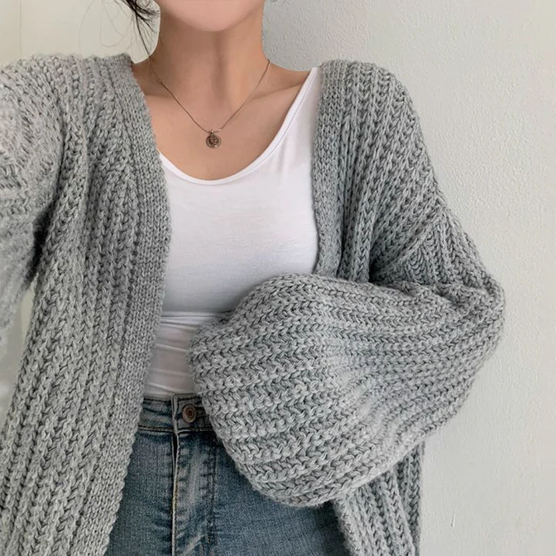 2026 Vintage Harajuku Lantern Sleeve Women Cardigan Sweater Casual Korean Fall Streetwear Tops Chic Lazy Wind Y2k Sweater 17 S83dbb513482f4e079f746a0e2ff0802dp