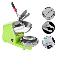 Broyeur à glace électrique avec double couteau, machine à glace concassurera, mise à niveau commerciale, petit ménage, haute puissance, Smunvétérans wn 2