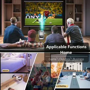 TS-2 home theater wifi projector 240 ANSI portable wifi 4K LCD projector with stand HI352 processor Full HD cinema proyector 6