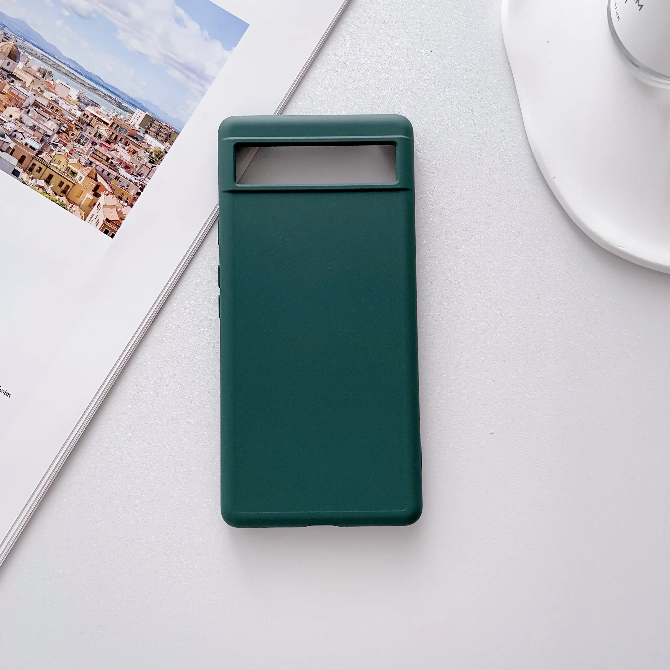 Luxury Soft Liquid Silicone Shockproof Ultra Slim Matte Phone Case – Solid Color Cover