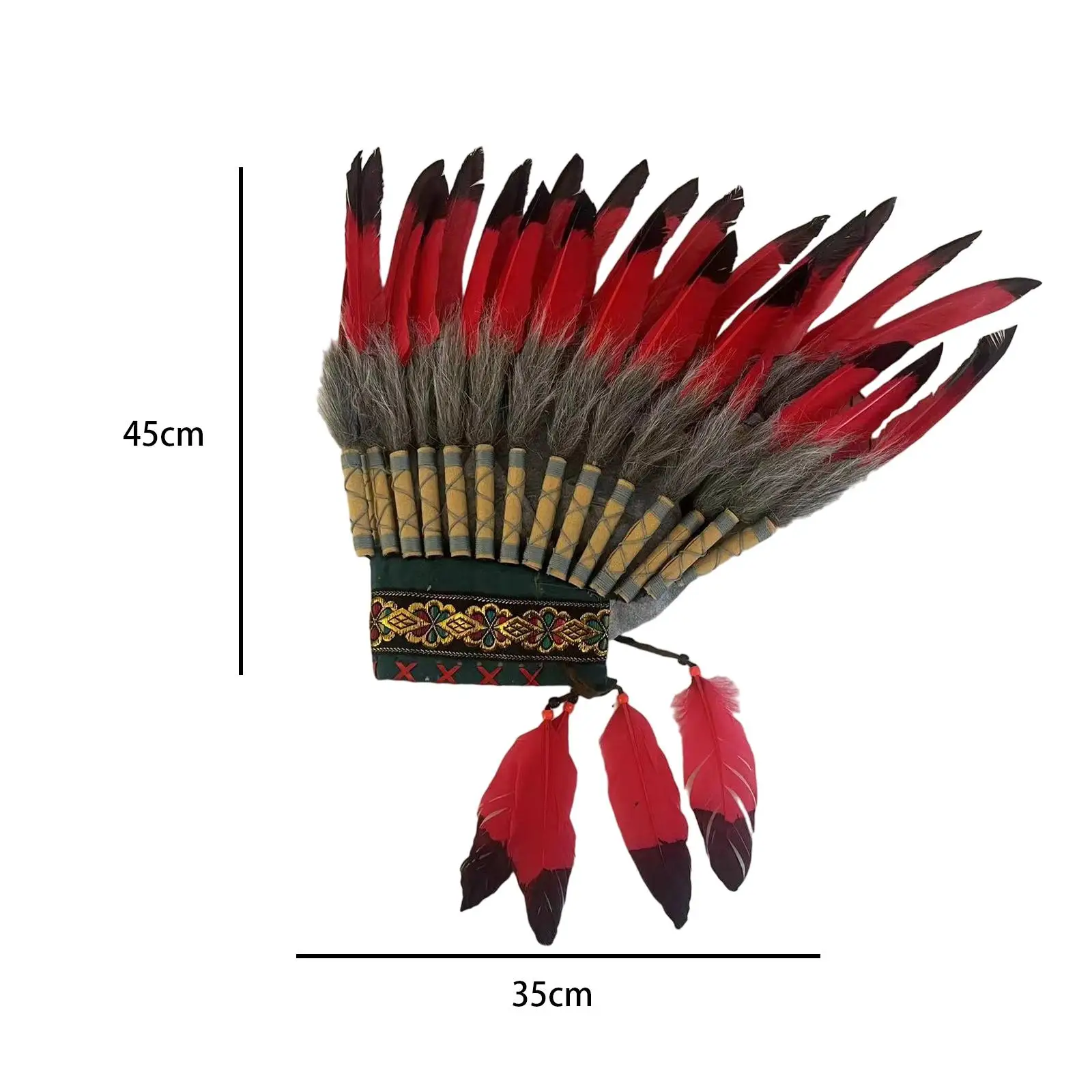 Feather Headdress Decorative Lightweight Hair Band Novelty Photo Props for Carnivals Dress up Party Dance Show Masquerade