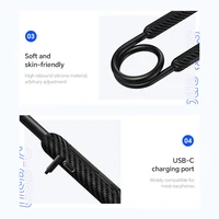 HOCO ES70 Wireless Earphone Neckband In Ear Headphone Bluetooth 5.3 Sport Running Music Soft Skin Friendly Headset With Mic - Image 3