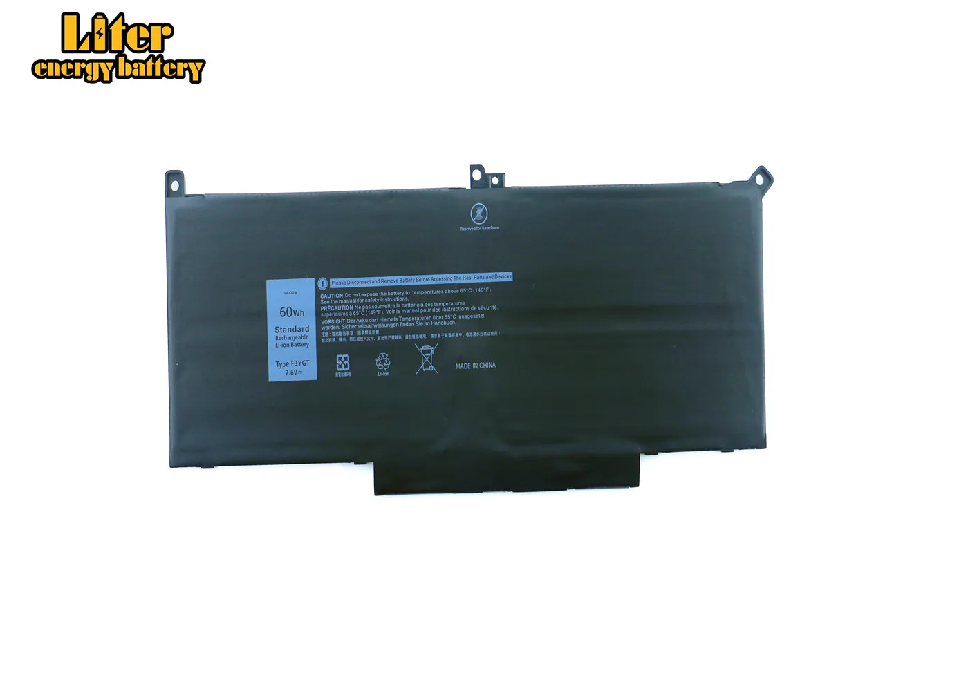 Bateria do Portátil para Latitude F3ygt 12 7000 E7280 E7290 E7380 E7390 E7480 E7490 F3ygt 2x39g 7.6v 60wh - Imagem 4