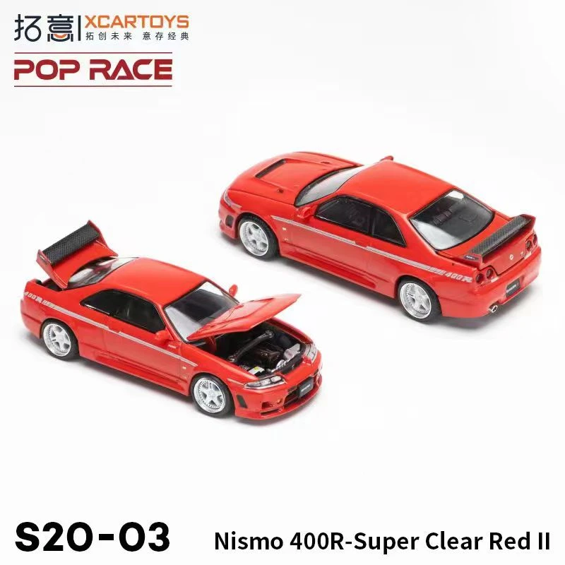 

**Pre-order **Pop Race x Xcartoys 1:64 GT-R R33 NISMO 400R RED Model Car