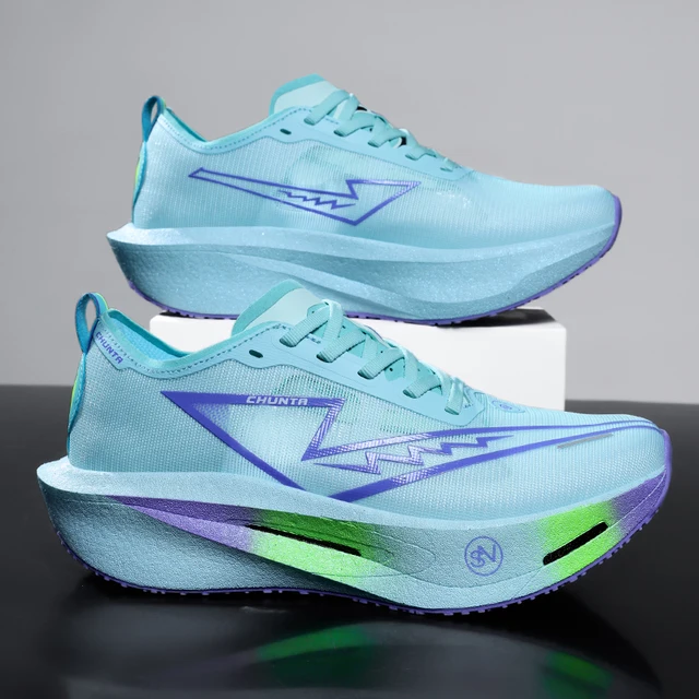Chaussures de course Marathon pour hommes, semelle carbone, sport spécialisé, respirantes, légères, confortables pour femmes, baskets athlétiques Chunta 3 Chaussures de course Marathon pour hommes, semelle carbone, sport spécialisé, respirantes, légères, confortables pour femmes, baskets athlétiques Chunta 3