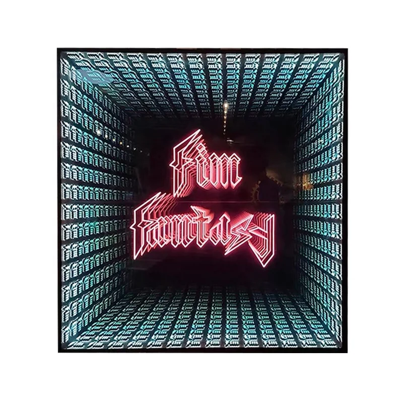 

2022 hot sale Smart 3d wall mirror living room signage custom led 3d infinity mirror