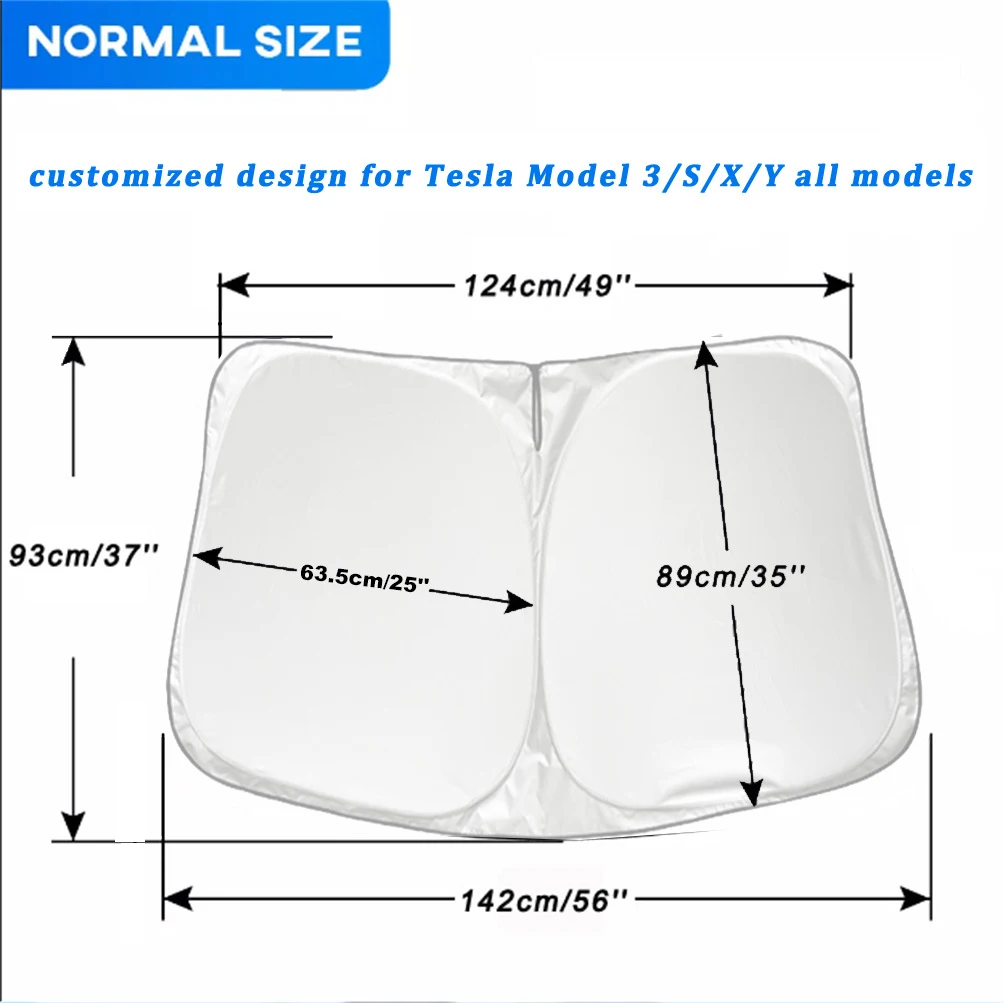 For Tesla Model 3 Y X S Car Front Windshield Sunscreen Window Sunscreen Visor Sun Shade Blocks UV Rays Protection Parasol Coche car sunshade windshield sunshade windshield sun shade