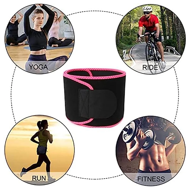 Sports Waist Shaping Belt Running Fat Burning Yoga Waist Protection Burst Sweatband Fitness Belt