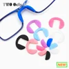 5 Pair Insert Nose Pad For Glasses Eyeglasses Push In Silicone Repair Accessory Child Kids U Shape Anti Slip Soft Black Blue Red 1