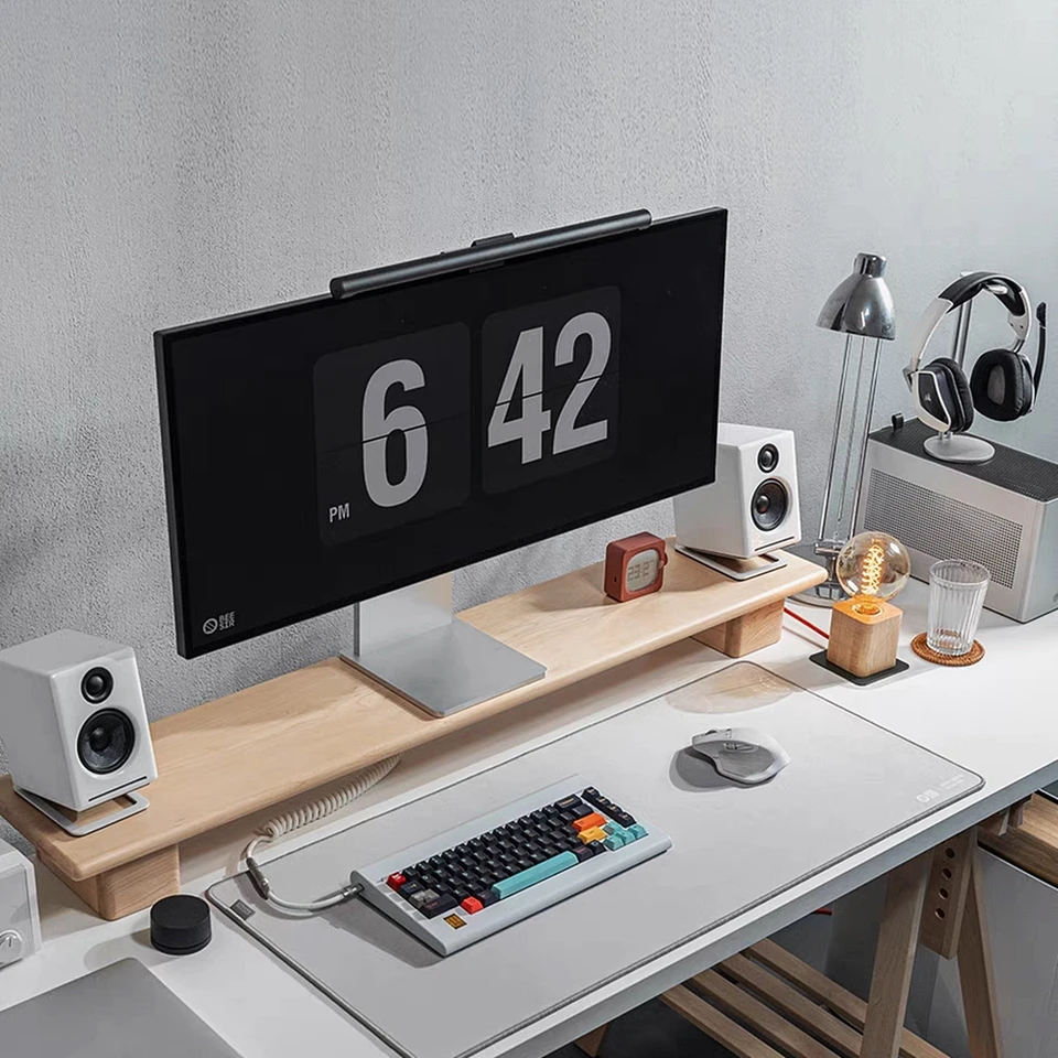 2 パック傾斜コンピュータ本棚スピーカーホルダー Edifier MR4 MR3