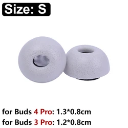 Premium Soft Memory Foam Ear Tips with Protective Covers - Galaxy Buds 4Pro (Grey S - 1 Pair)