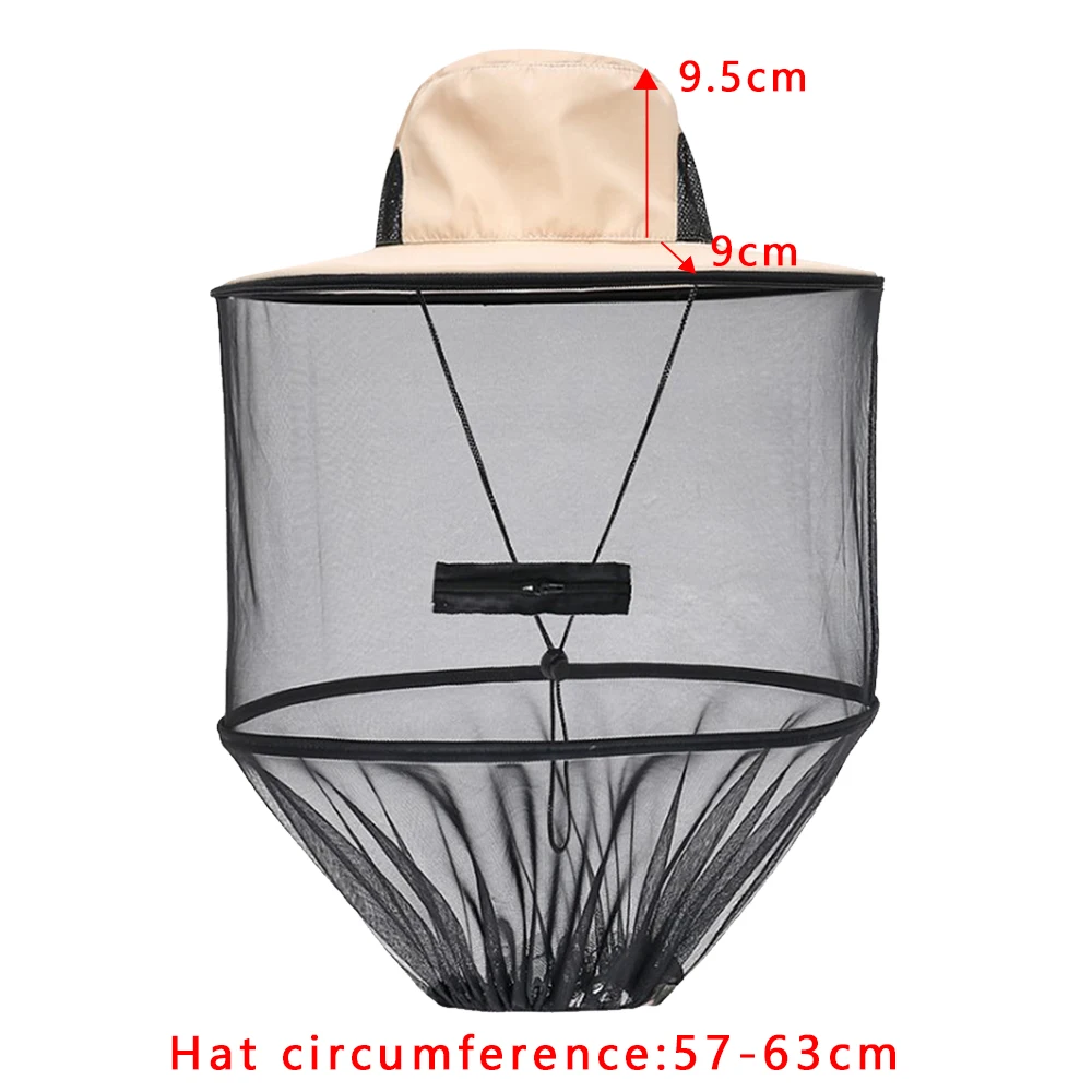 Foldable Mosquito Hat Fishing Cap Repellent Protection Hidden Net Mesh Insect Bee Protection Men Women Outdoor Sunscreen Cap mesh face protector cap,beekeeping hat