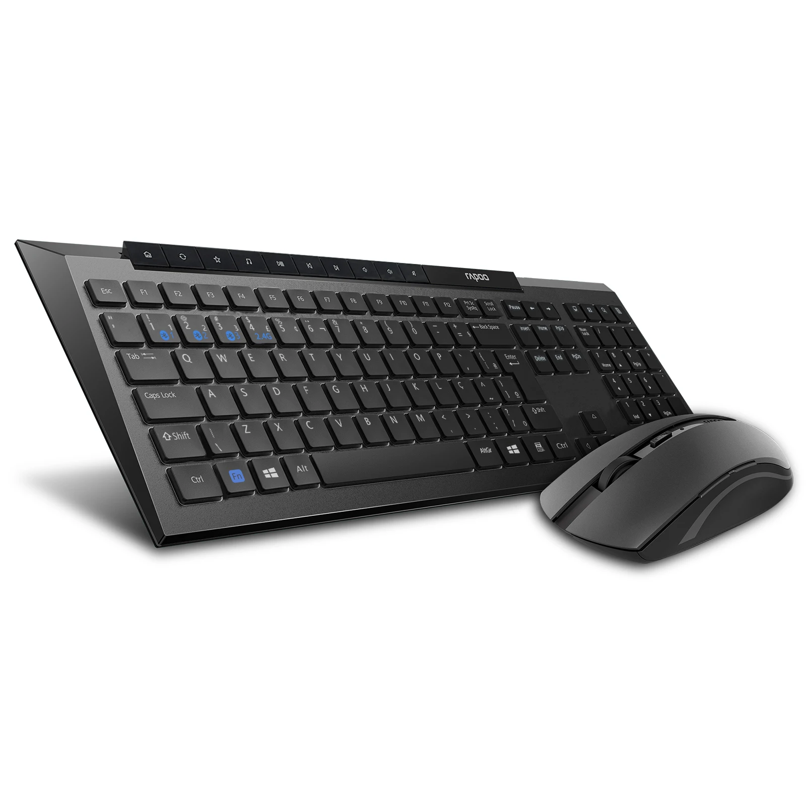 Multi-Device Bluetooth, Cor Preta, Teclas Multimídia, Português, Brasil, ABNT2, 8210M