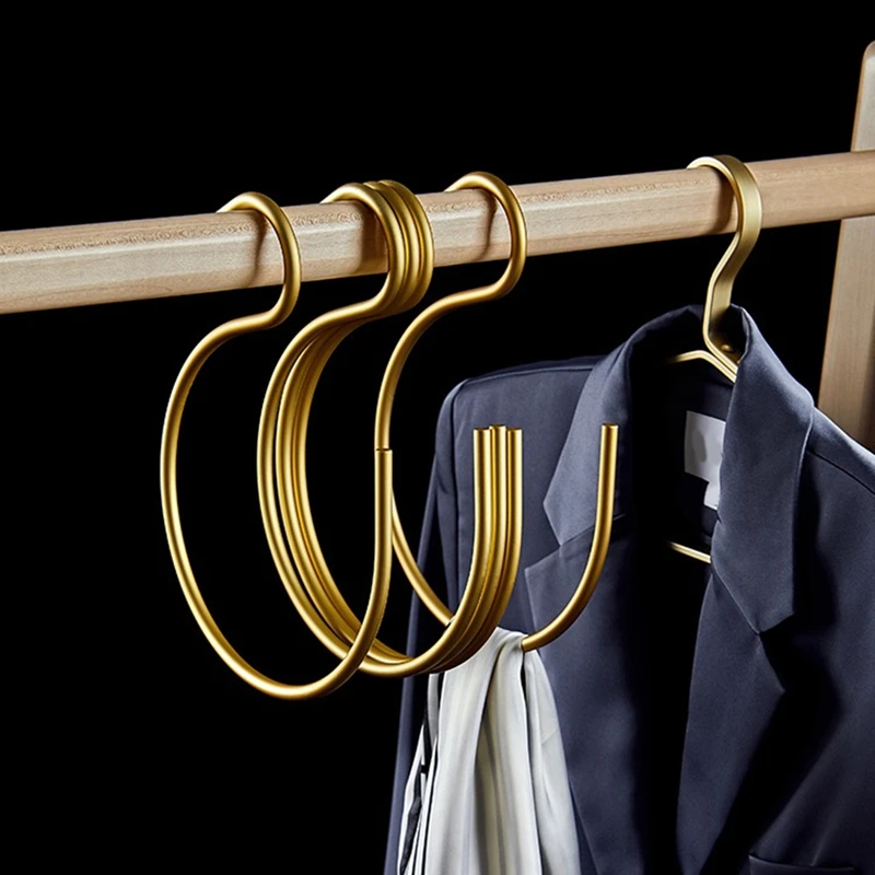

5-Pack S Shape Hook Aluminum Alloy Multifunctional Hook Buckle Holder Pants Cap Hanger Storage Hanger