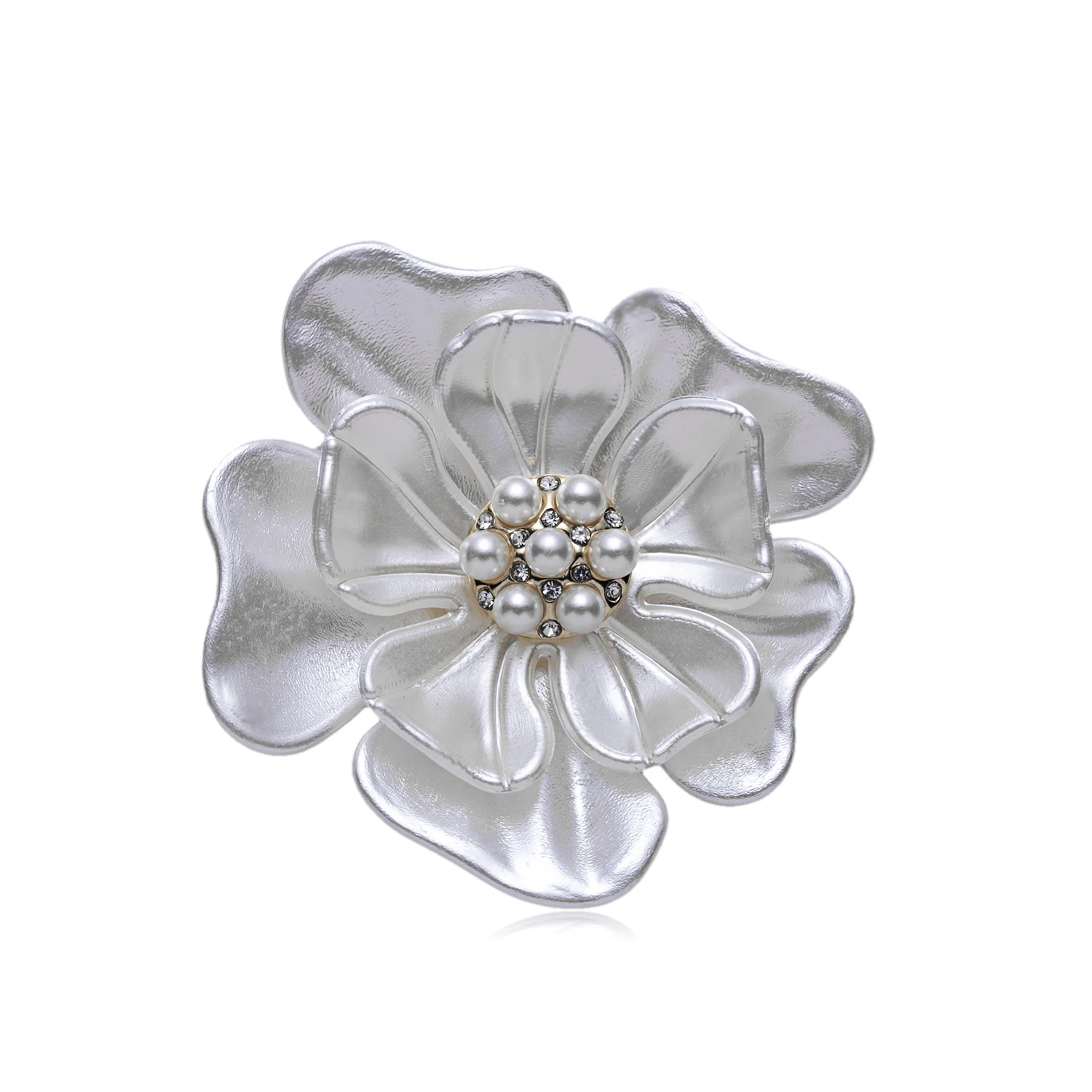Rinhoo Emaille Perle Blume Broschen Elegante Kamelie Tulip Glocke Orchidee Lotus Bouquet Blütenblatt Green Leaf Revers Pins Hochzeit Schmuck – Detail 31