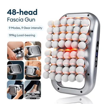 48-Heads Fascia Gun High-Frequency Vibration Body Massage Gun Back and Waist Massager Neck Shoulder Massager Muscle masajeador