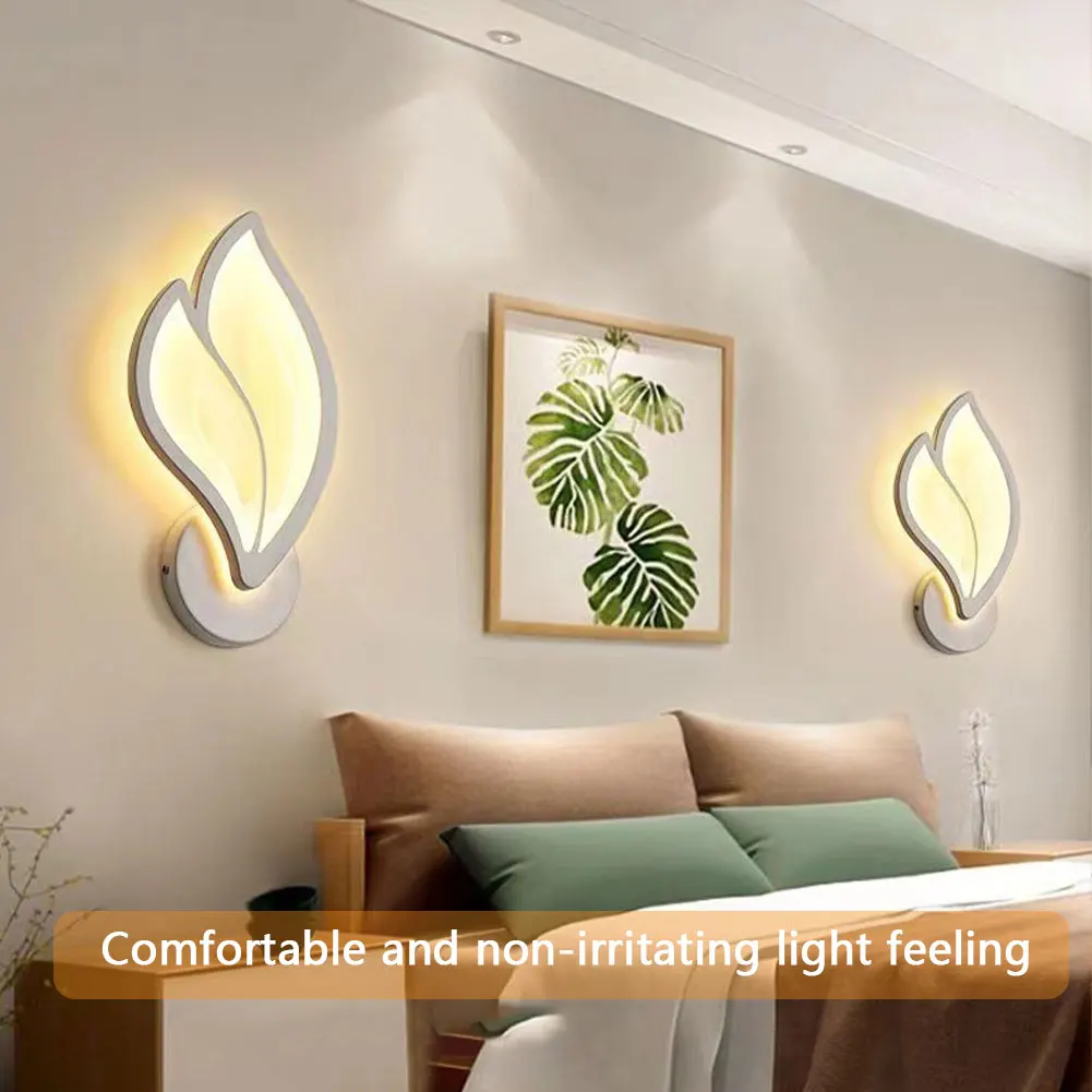 LED Wall Lamp Wall Light Led Light Petal Wall Light Fixture Acrylic LED Porch Light Modern Wall Pack for Bedroom Living Room