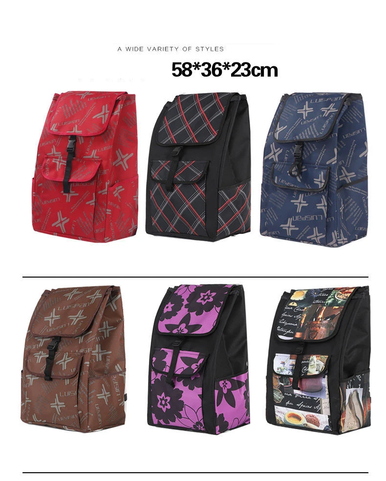 Bolsa De Repuesto Para Carrito De Compras, Bolsa Portátil Para Carrito De Compras Bolsa Portatil Para Carrito De Supermercado Plegable Para Exteriores B