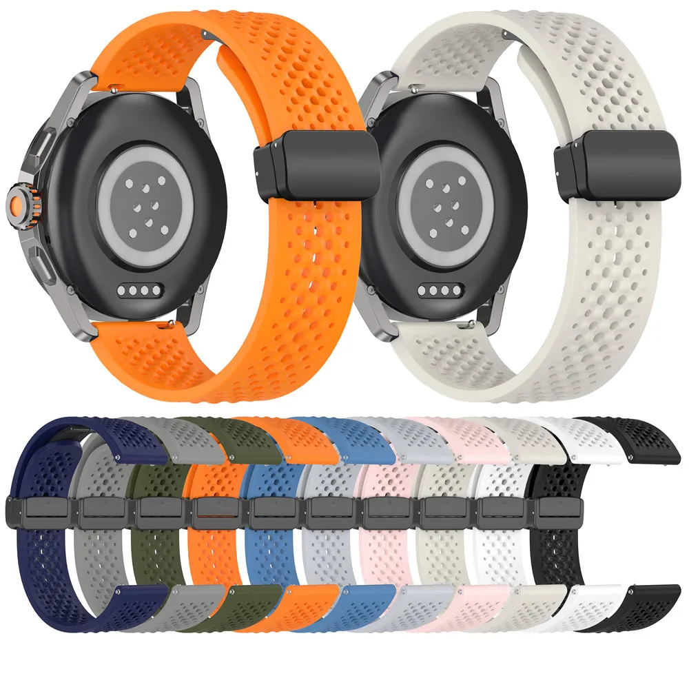 Magnetic Loop Silicone Watch Band Strap, 20/22mm - Universal Fit