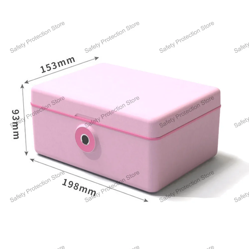 תיבת אחסון אבטחה קטנה עם טביעת אצבע ביומטרית לאחסון כסף, מטבעות ותכשיטים במשרד או בבית